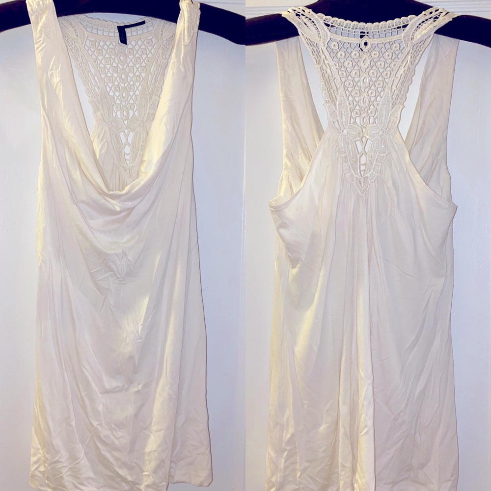 Benetton racer back tank sz S